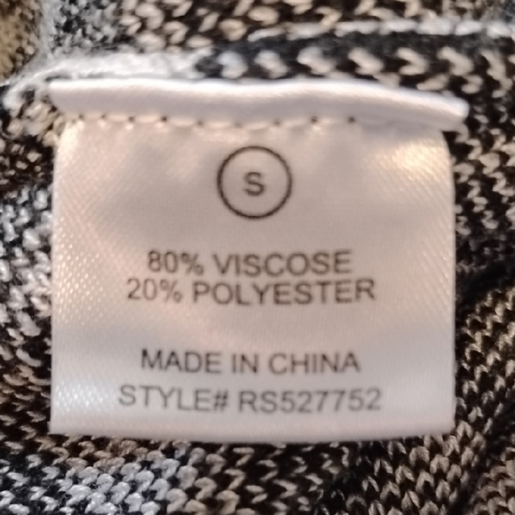 Fashion Nova Black & White Mini Halter Sweater Dress, Size: S - Picture 6 of 9